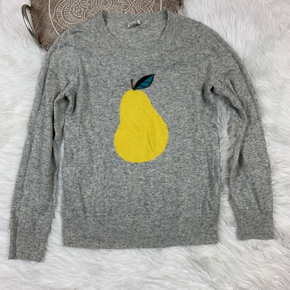 J. Crew Factory Sweaters - J Crew Factory Warmspun Intarsia Pear Sweater B1